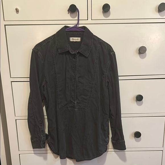 Madewell Tops - Madewell Black Button Down Shirt Classic Top